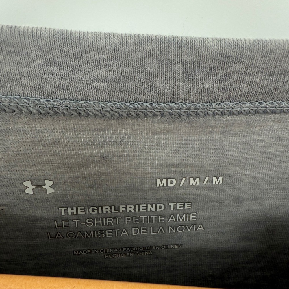 Under Armour Project Rock Respect Blood Sweat Gray T-Shirt Womens Medium - Picture 4 of 9